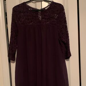 Purple lace dress